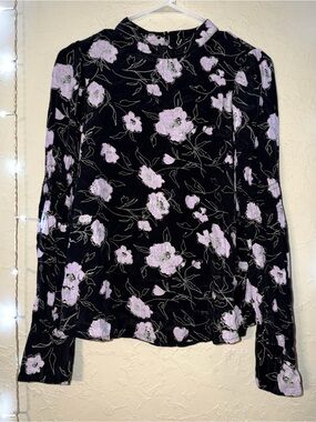 MSCH Purple Floral Lorina Morocco LS Top